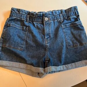 Girl Cinch High Waist Jean Shorts